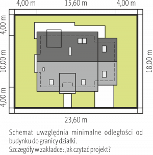 Usytuowanie budynku April G1