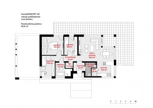 Rzut projektu Homekoncept 44