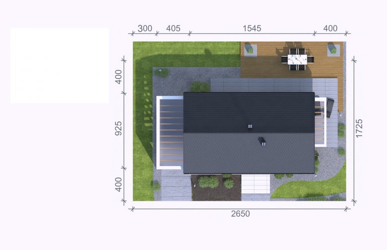 Projekt domu jednorodzinnego Homekoncept 44 - Usytuowanie