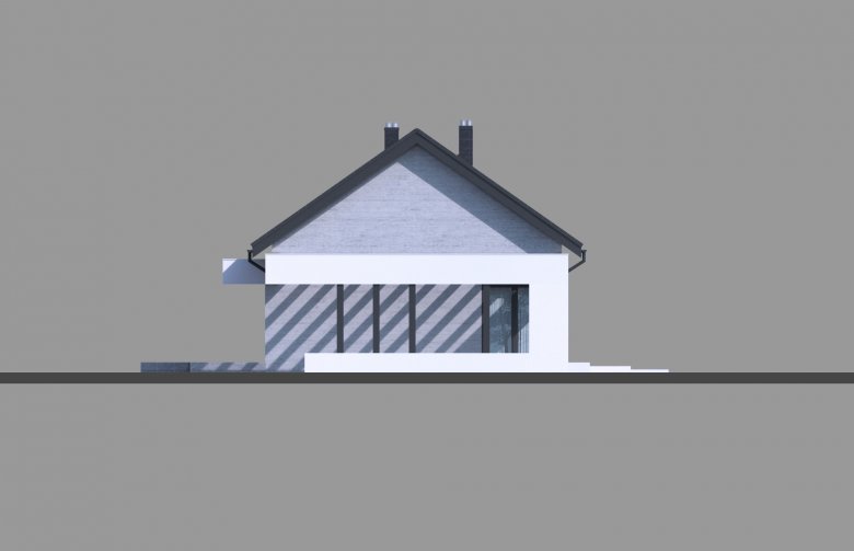 Projekt domu jednorodzinnego Homekoncept 45 - elewacja 2