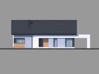 Elewacja projektu Homekoncept 45 - 1 - wersja lustrzana