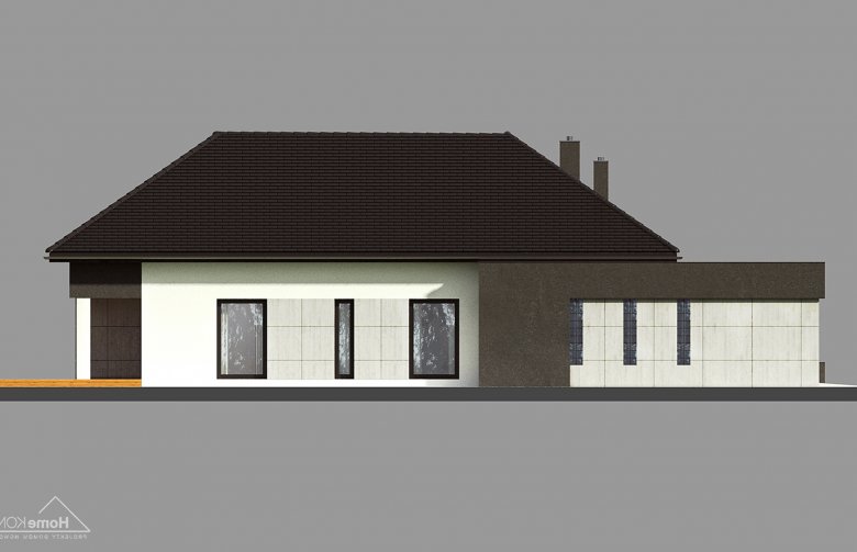 Projekt domu jednorodzinnego Homekoncept 46 - elewacja 1