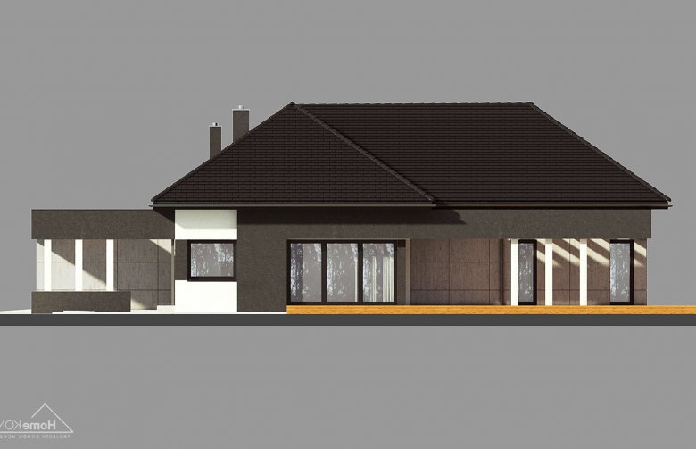 Projekt domu jednorodzinnego Homekoncept 46 - elewacja 2