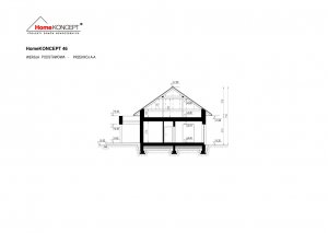 Przekrój projektu Homekoncept 46