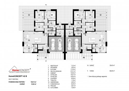 Rzut projektu Homekoncept 42B