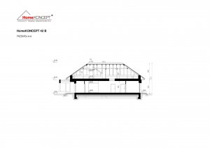 Przekrój projektu Homekoncept 42B