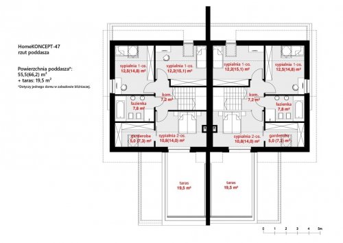 Rzut projektu Homekoncept 47B