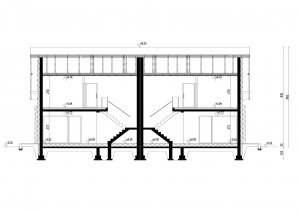 Przekrój projektu Homekoncept 47B