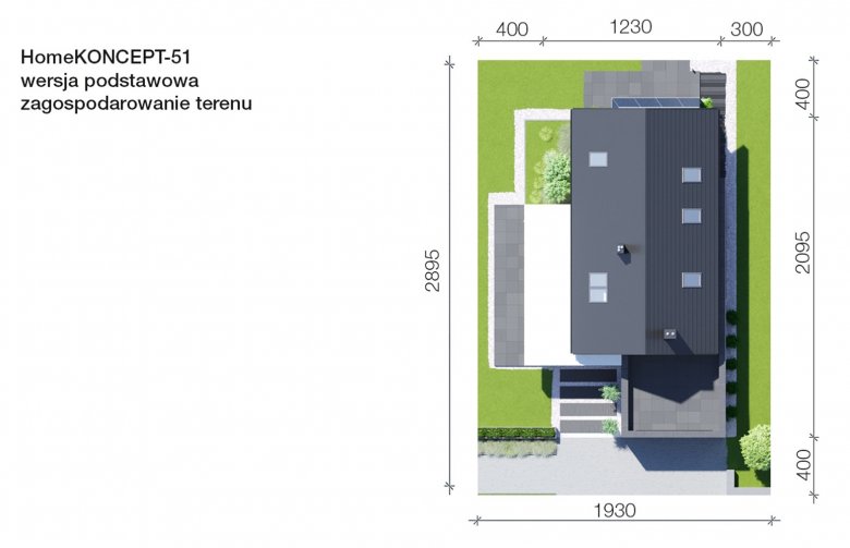 Projekt domu nowoczesnego HomeKoncept 51 - Usytuowanie