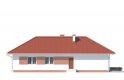 Projekt domu jednorodzinnego Aksamit 5 - elewacja 4