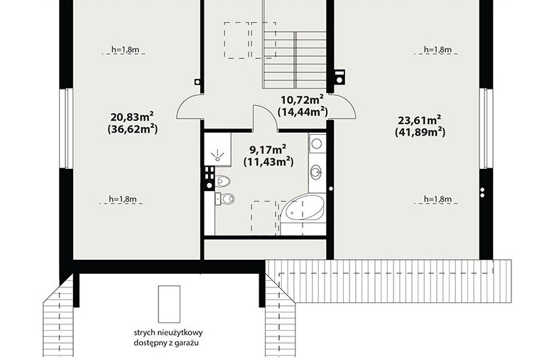 Projekt domu jednorodzinnego Abra 5 - 