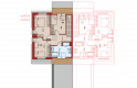 Projekt domu z poddaszem Oliwier z wiatą (bliźniak) - 