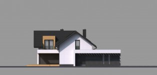 Elewacja projektu Homekoncept 49 - 1 - wersja lustrzana