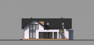 Elewacja projektu Homekoncept 49 - 4 - wersja lustrzana