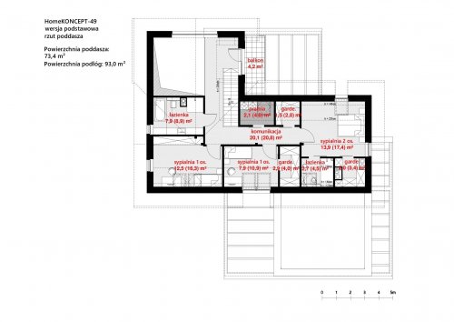 Rzut projektu Homekoncept 49