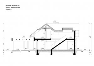 Przekrój projektu Homekoncept 49