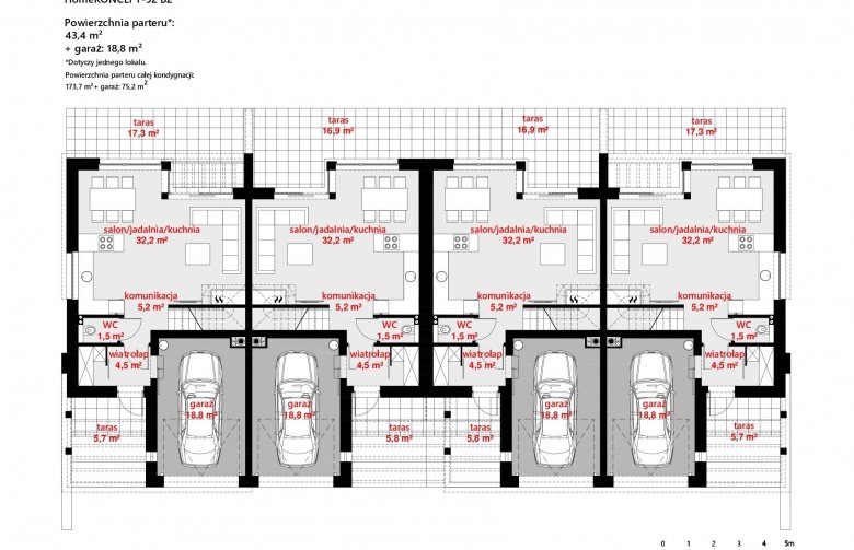 Projekt domu bliźniaczego HomeKONCEPT 52-B2 - 