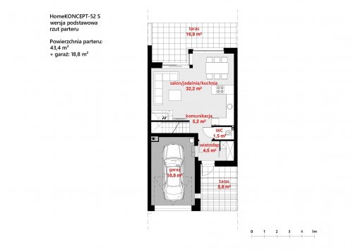 Rzut projektu HomeKoncept-52 S