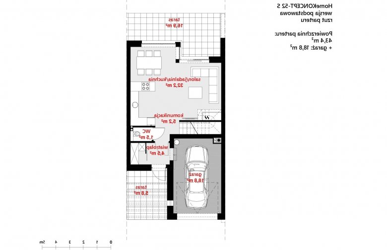 Projekt domu szeregowego HomeKoncept-52 S - 