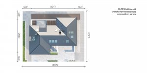 Usytuowanie budynku Homekoncept 53 w wersji lustrzanej