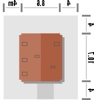 Usytuowanie budynku PIONIER 2 w wersji lustrzanej