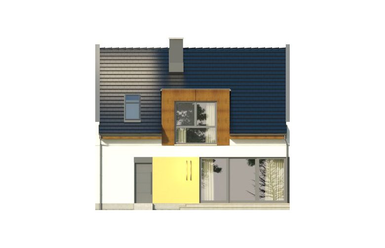 Projekt domu szeregowego AVIATOR 5 - elewacja 1