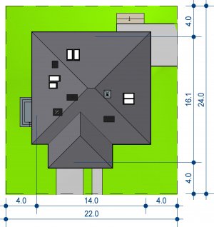 Usytuowanie budynku Domidea 1 w2