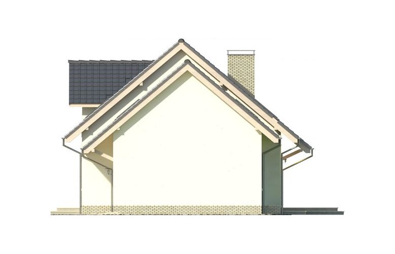 Projekt domu wolnostojącego MARZENIE 2 - elewacja 1