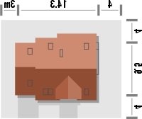 Usytuowanie budynku MARZENIE 2 w wersji lustrzanej