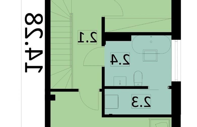 Projekt domu jednorodzinnego Ka62S - 