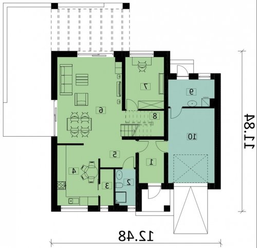 Rzut projektu Ka52 ver.3 - wersja lustrzana