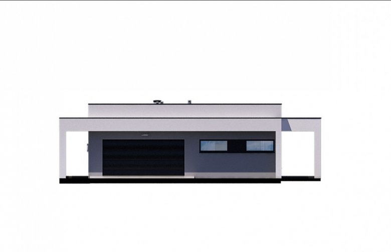 Projekt domu jednorodzinnego Ka51 - elewacja 2