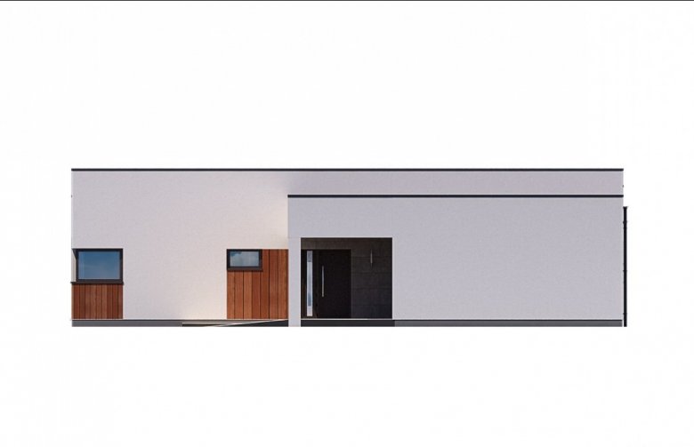 Projekt domu jednorodzinnego Ka49 - elewacja 2