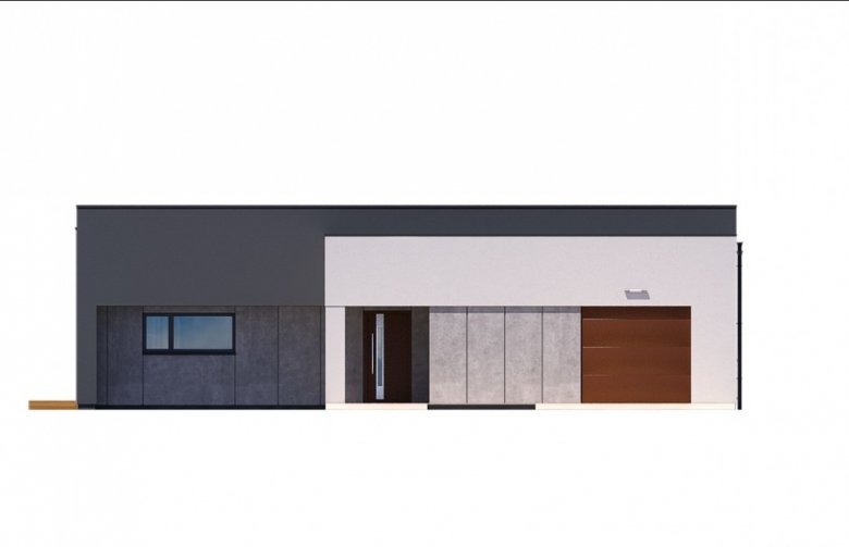 Projekt domu jednorodzinnego Ka46 - elewacja 1