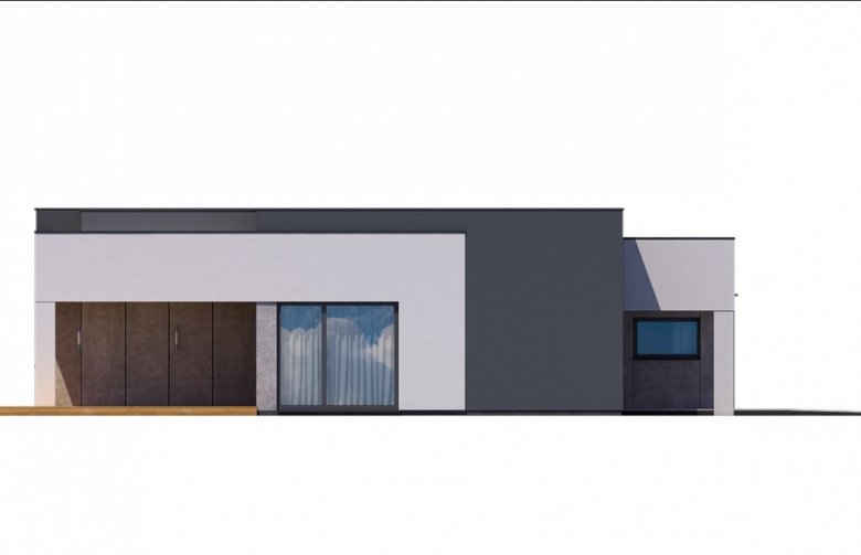 Projekt domu jednorodzinnego Ka46 - elewacja 4