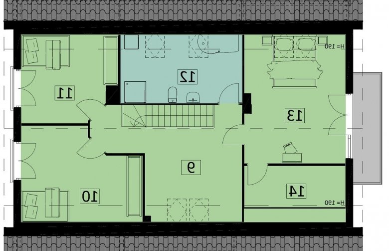 Projekt domu jednorodzinnego Ka42 SZ - 