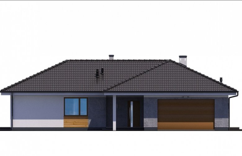 Projekt domu jednorodzinnego Ka40 - elewacja 1