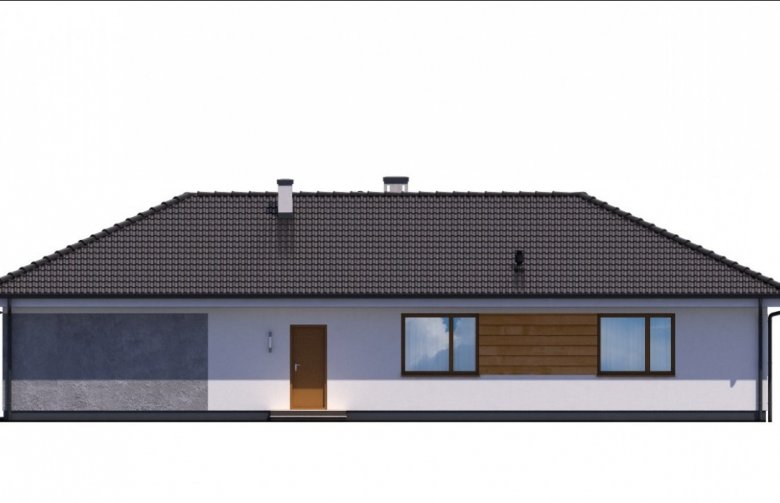 Projekt domu jednorodzinnego Ka40 - elewacja 4