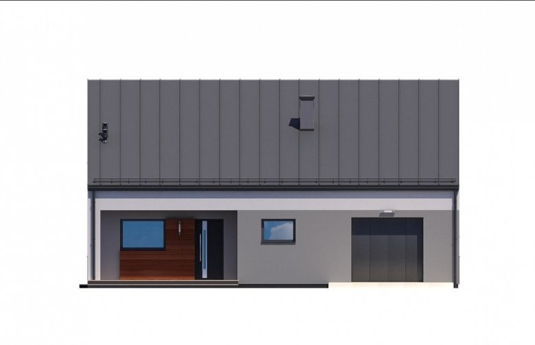 Projekt domu jednorodzinnego Ka38 - elewacja 1