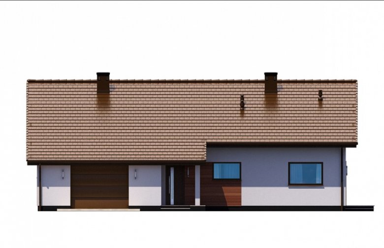 Projekt domu jednorodzinnego Ka30 - elewacja 1
