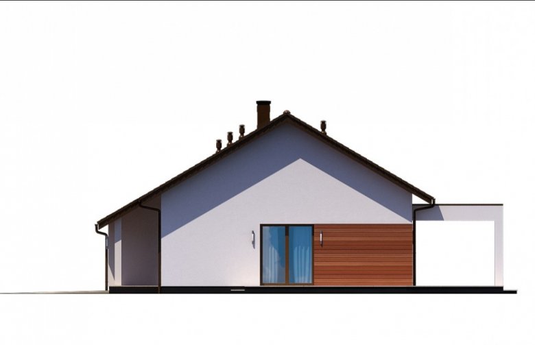 Projekt domu jednorodzinnego Ka30 - elewacja 2