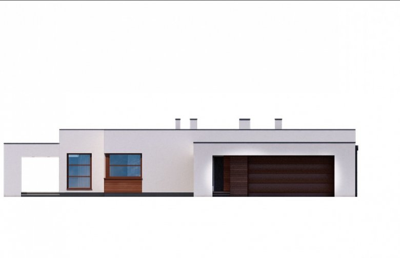 Projekt domu jednorodzinnego Ka29 - elewacja 1