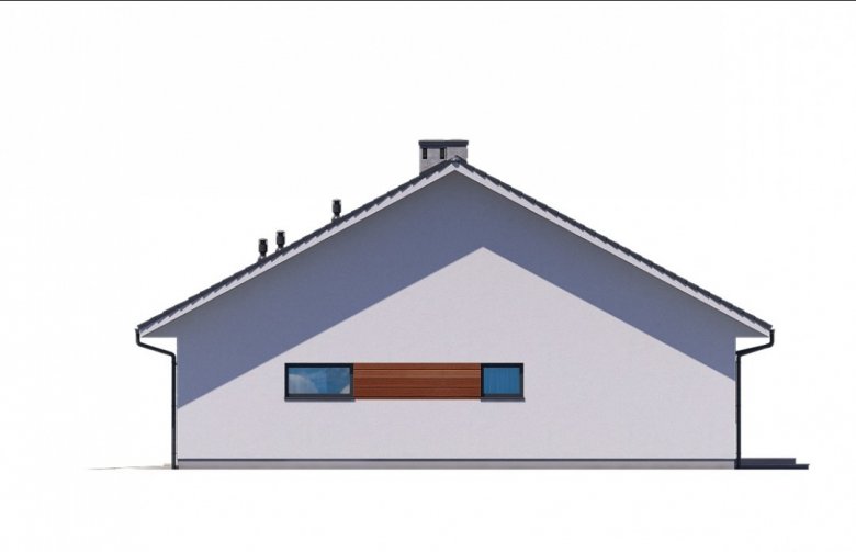 Projekt domu jednorodzinnego Ka18 - elewacja 2