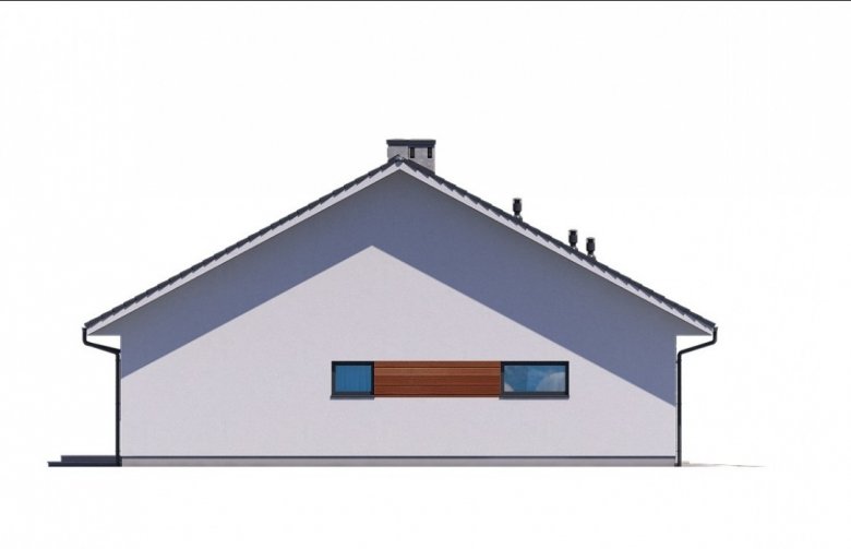 Projekt domu jednorodzinnego Ka18 - elewacja 2