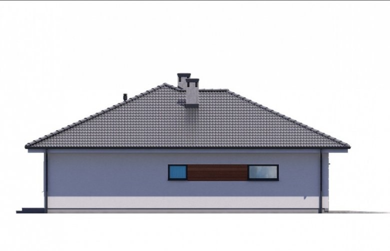 Projekt domu jednorodzinnego Ka17 - elewacja 2