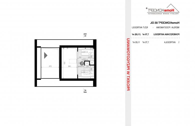 Projekt domu letniskowego HomeKONCEPT 85 DL - 