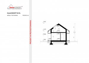 Przekrój projektu HomeKONCEPT 85 DL