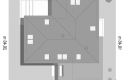 Projekt domu parterowego Hiacynt - usytuowanie - wersja lustrzana