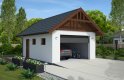 Projekt garażu G339 A budynek gospodarczo-garażowy - wizualizacja 0