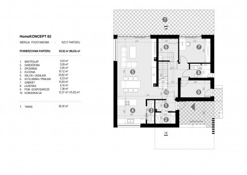 Rzut projektu HomeKONCEPT 82